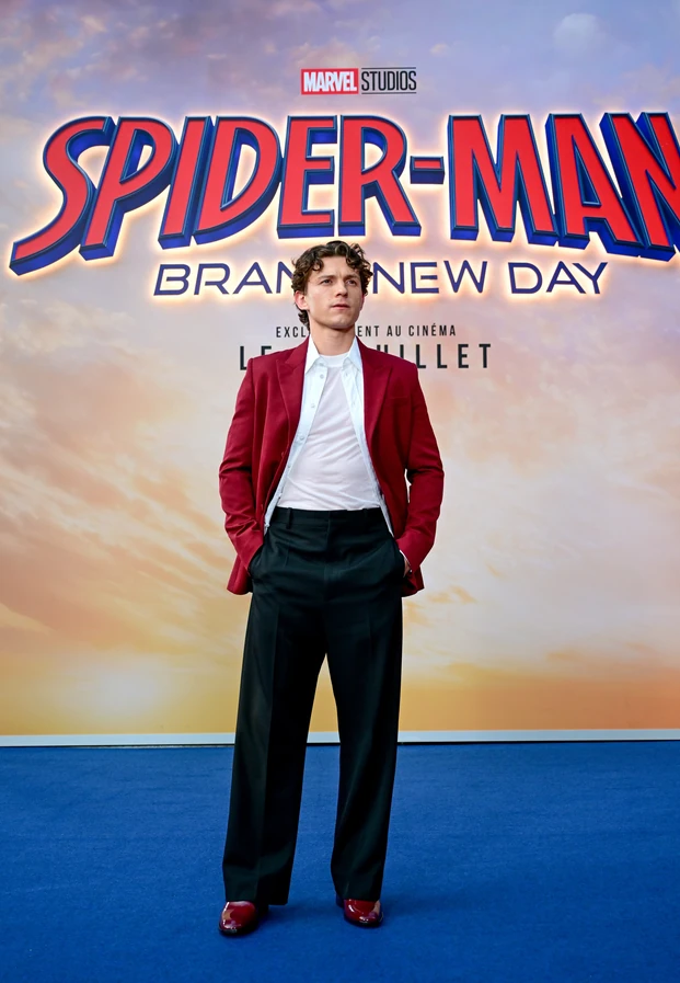 Tom Holland ในงานโปรโมต Spider-Man Brand New Day